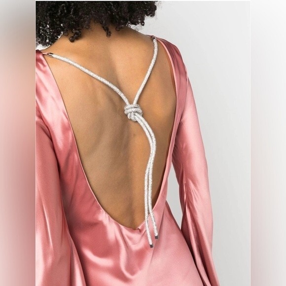 Cult Gaia Milla Open Back Mini Dress in Jaipur Size 6 NWT - Picture 3 of 8